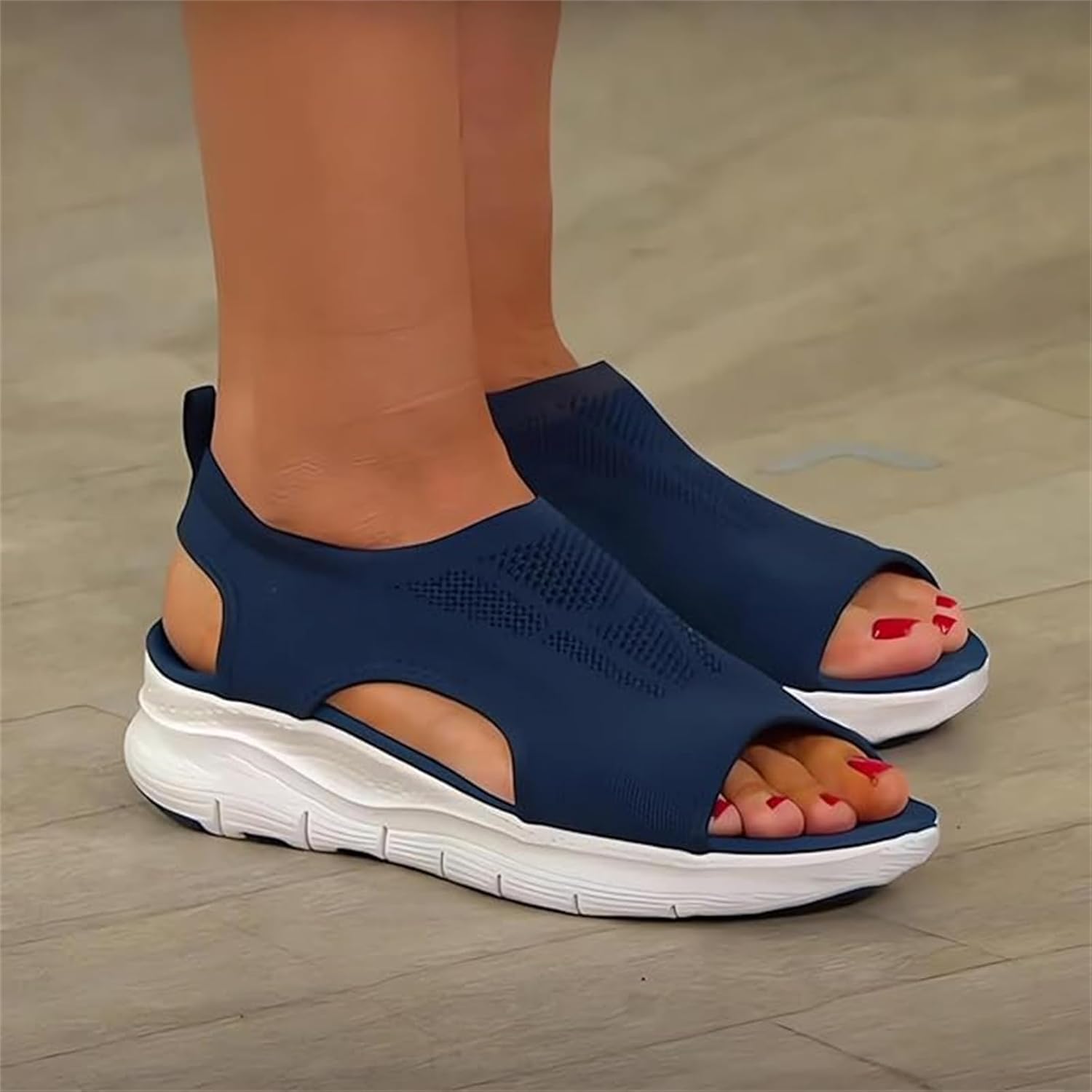 Women's Dressy Orthopedic Sandals, Comfortable Arch Support Flip Flops, Sport Orthotic, Plantar Fasciitis, White, Size 11 - Image 2