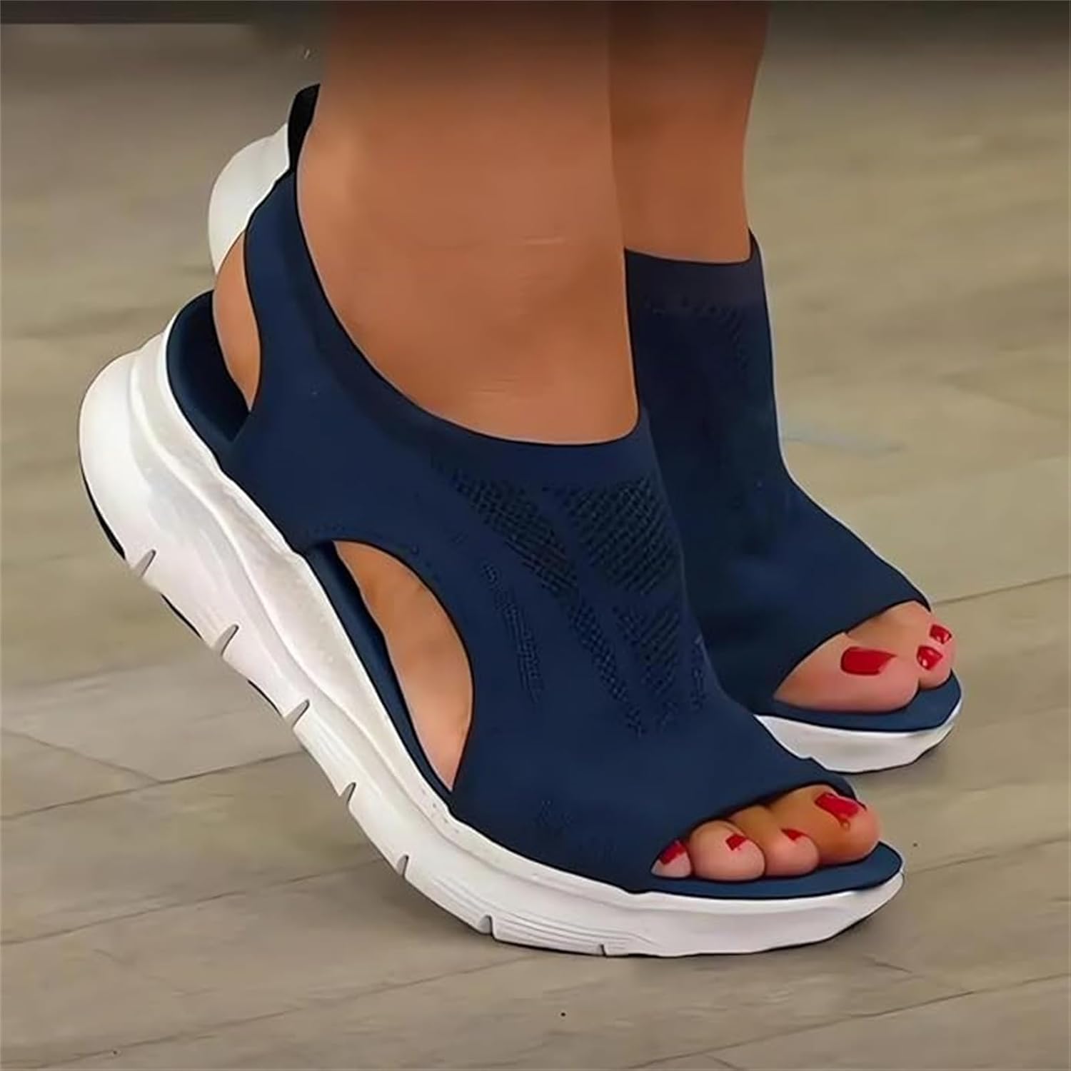 Women's Dressy Orthopedic Sandals, Comfortable Arch Support Flip Flops, Sport Orthotic, Plantar Fasciitis, White, Size 11 - Image 3