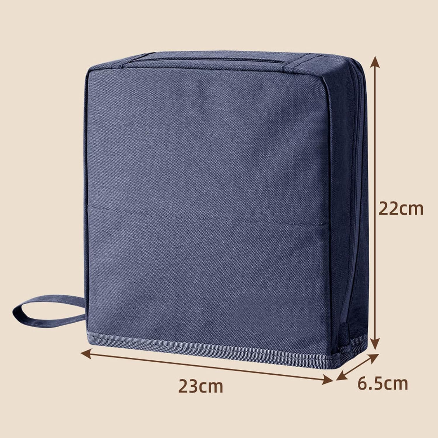 Multi-Purpose Large Capacity Oxford Cloth Standing Makeup Bag – Portable Lightweight Canvas Organizer with Multiple Compartments, Upright Design for Cosmetics & Stationery Storage (Black) - Image 7