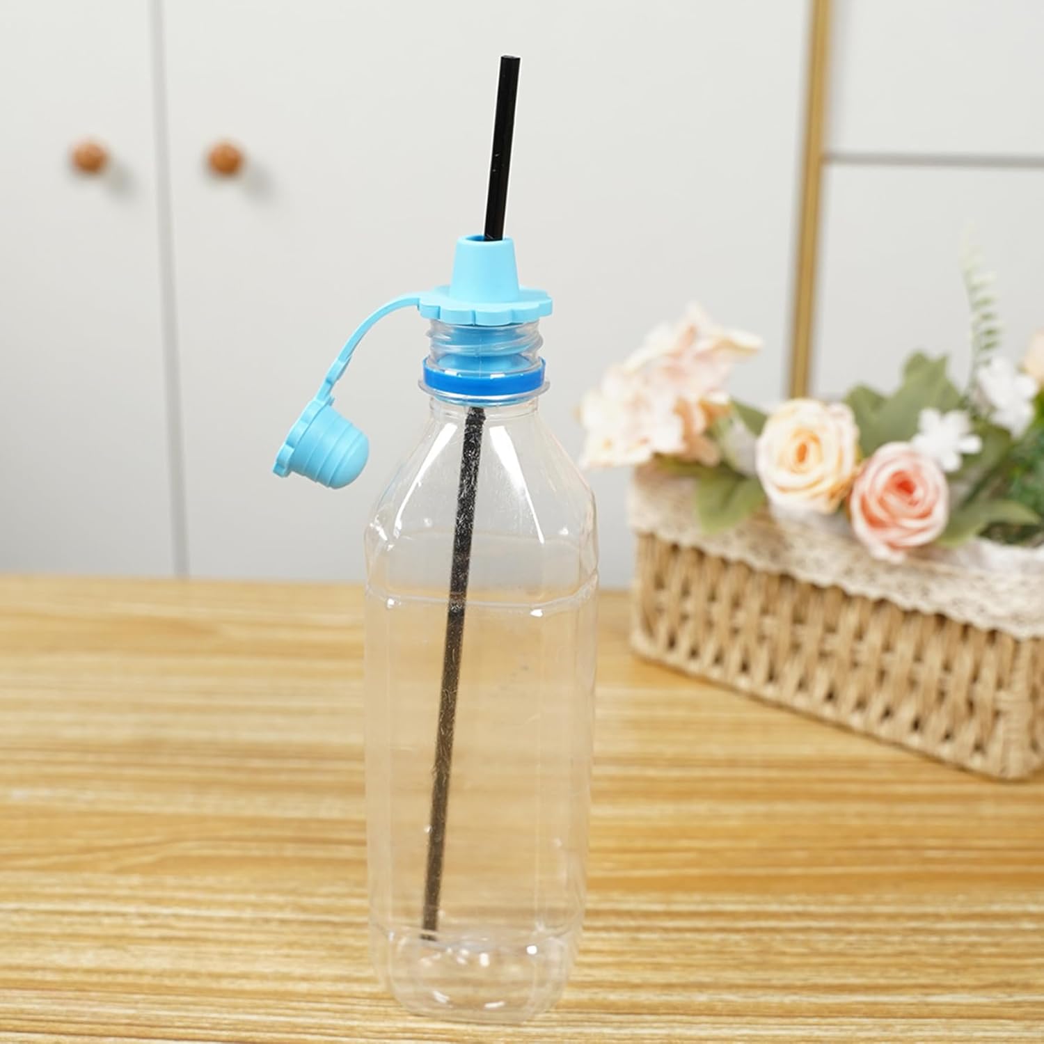 5 Pcs Silicone Bottle Spout Spill Proof Water Bottle Sippy Top Food-Grade Silicone Water Cap Portable Topper for Toddlers Kids and Adults Protects Kids Mouth... - Image 5