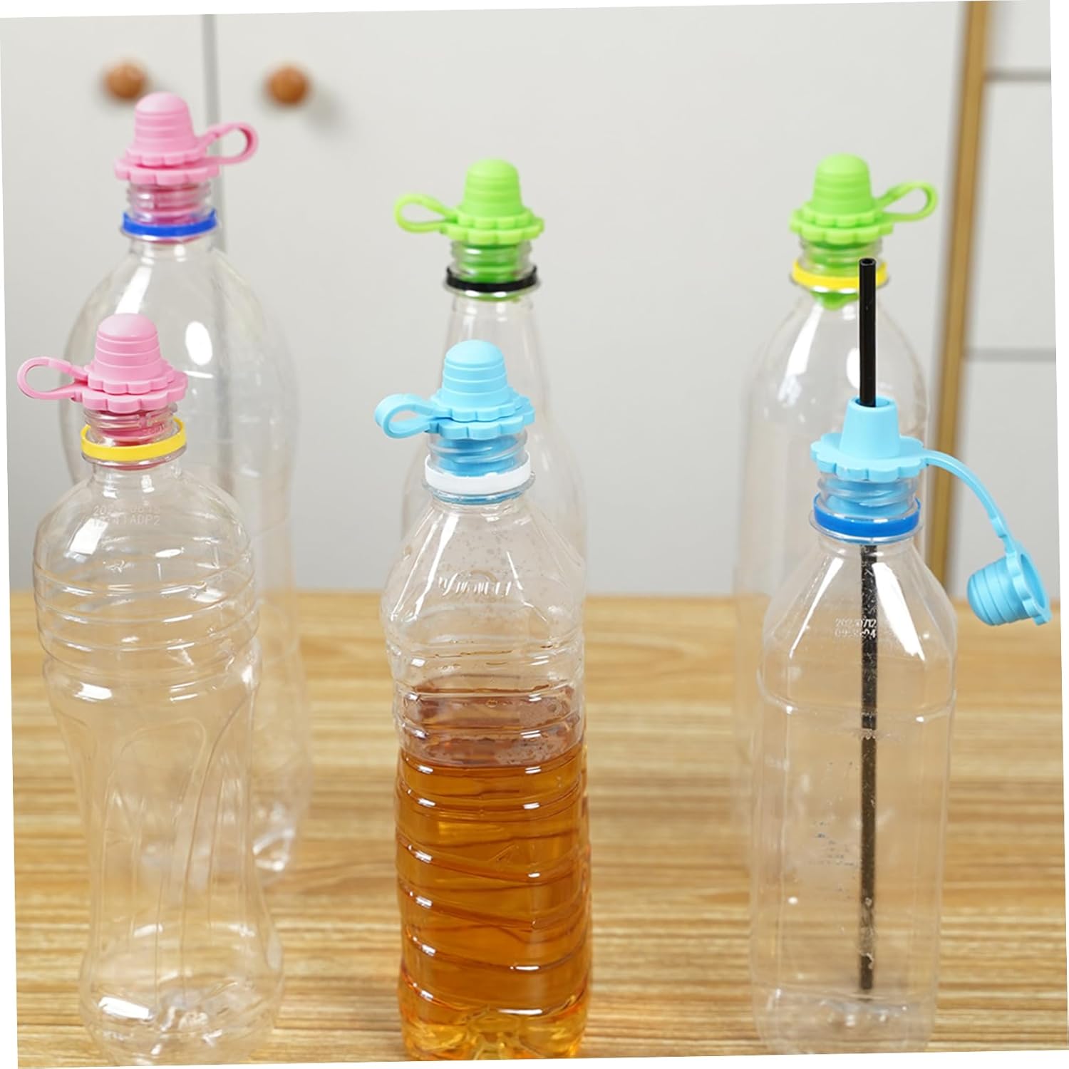 5 Pcs Silicone Bottle Spout Spill Proof Water Bottle Sippy Top Food-Grade Silicone Water Cap Portable Topper for Toddlers Kids and Adults Protects Kids Mouth... - Image 7