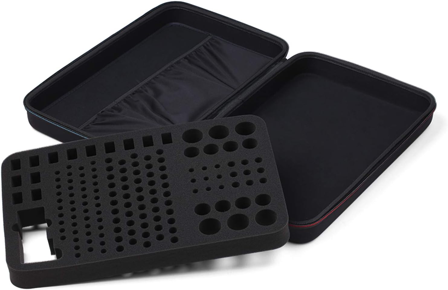 Black EVA Battery Organizer Case with Zipper - Holds 146 Batteries (6D 8C 13 9V 61AA 58AAA) - 42x26.5x9.5cm - Image 7