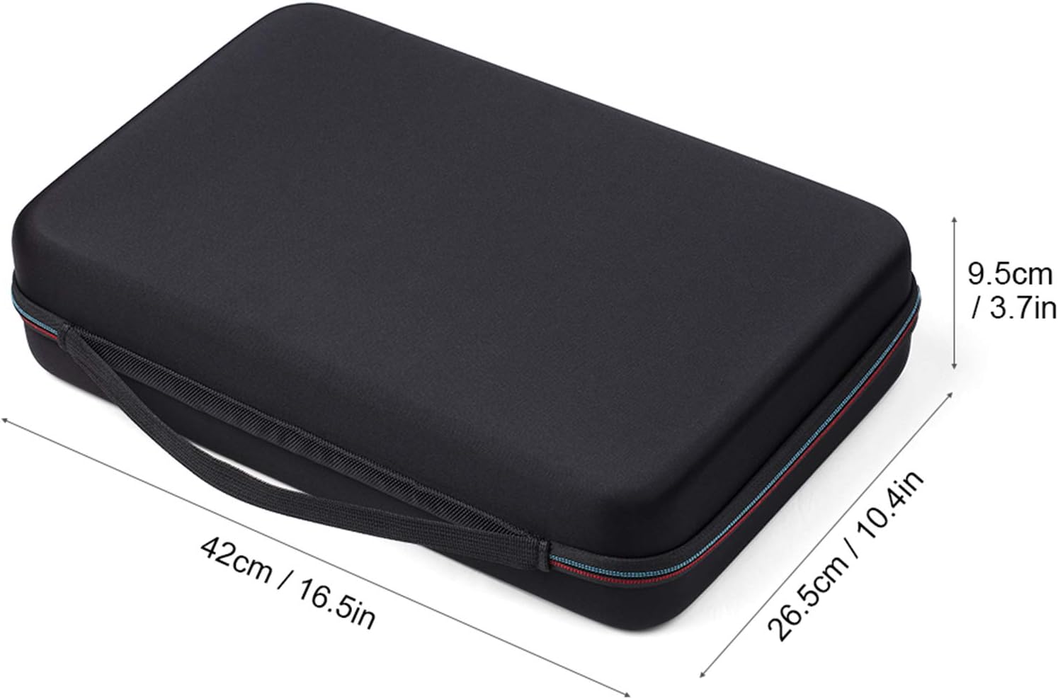 Black EVA Battery Organizer Case with Zipper - Holds 146 Batteries (6D 8C 13 9V 61AA 58AAA) - 42x26.5x9.5cm - Image 8