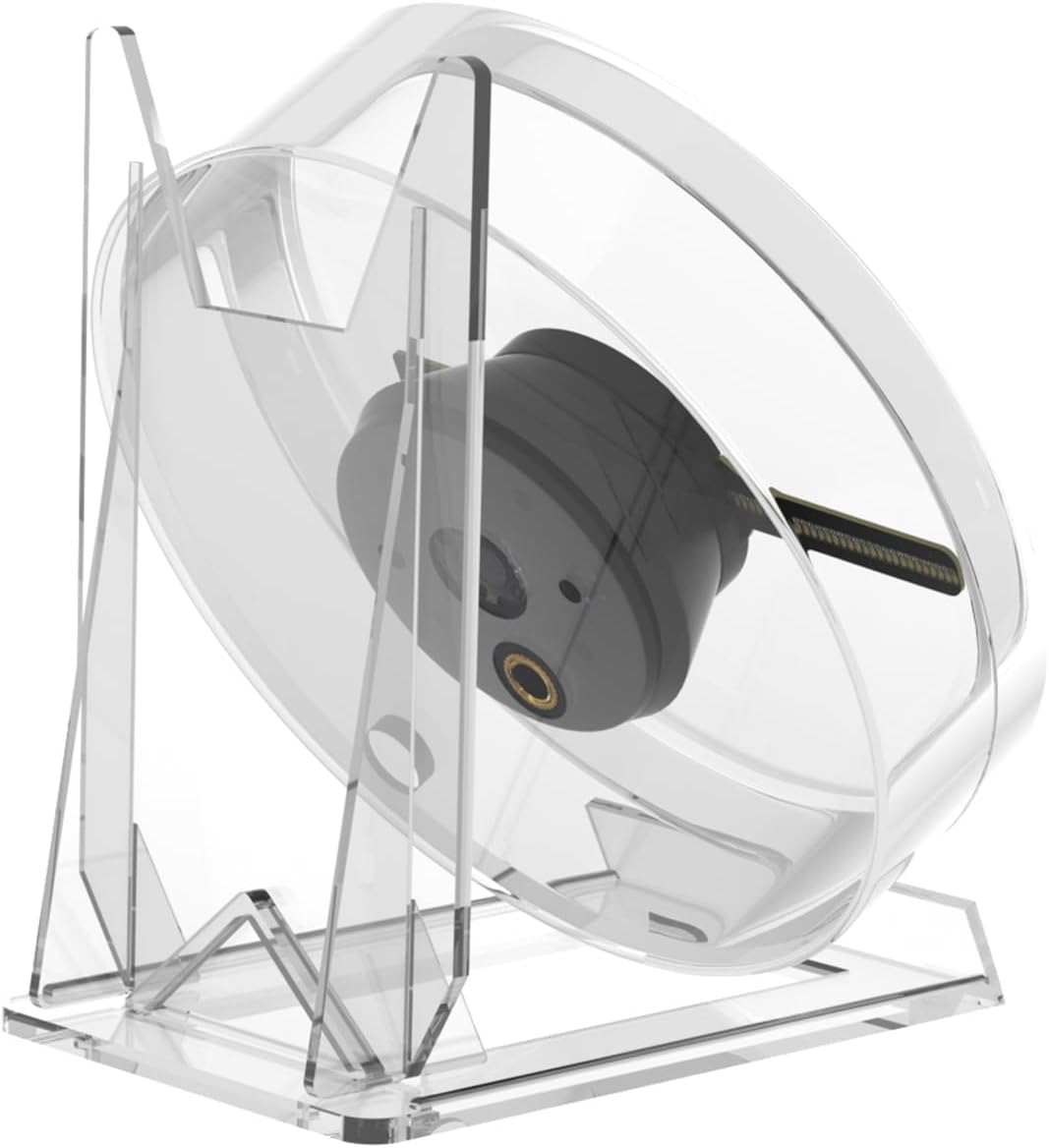 3D Hologram Fan 11cm LED Holographic Projector Advertising Machine Portable Desktop Naked-Eye Stereo Display Built-in Speaker (Transparent) - Image 1