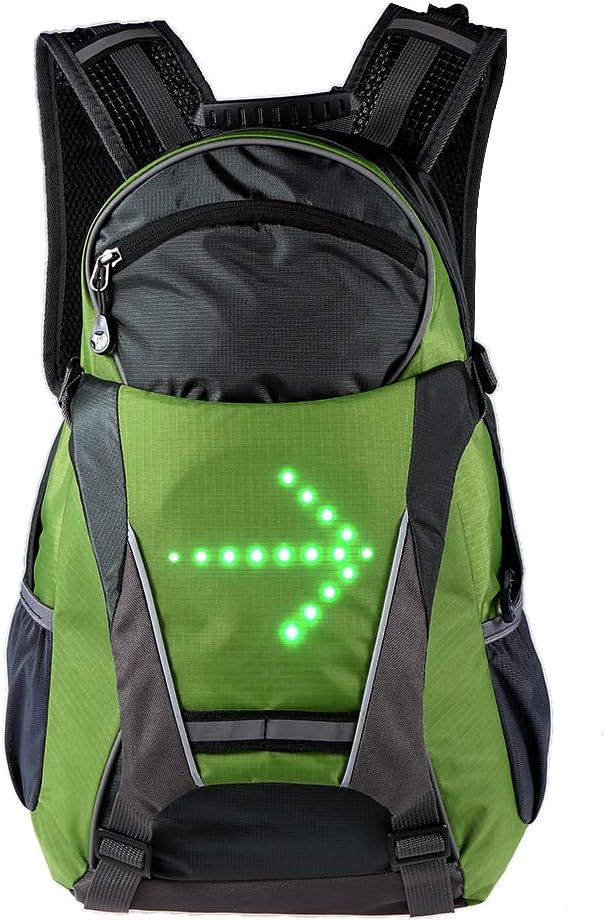 Cycling Bicycle Backpack with LED Turn Reflective Bag Pack for Outdoor Safety Night Riding Running Camping Hiking Mountaineering Walking Jogging - Image 5