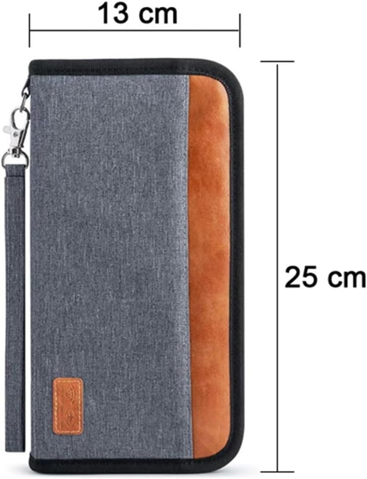 Travel Passport Wallet Family Passport Holder Documents Organizer with RFID Blocker for Men & Women - Image 2