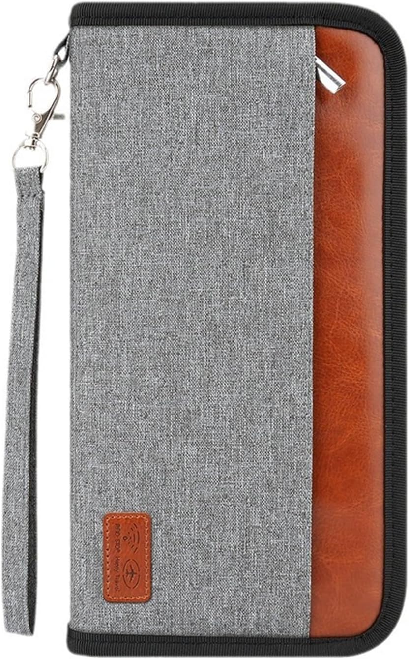 Travel Passport Wallet Family Passport Holder Documents Organizer with RFID Blocker for Men & Women - Image 5
