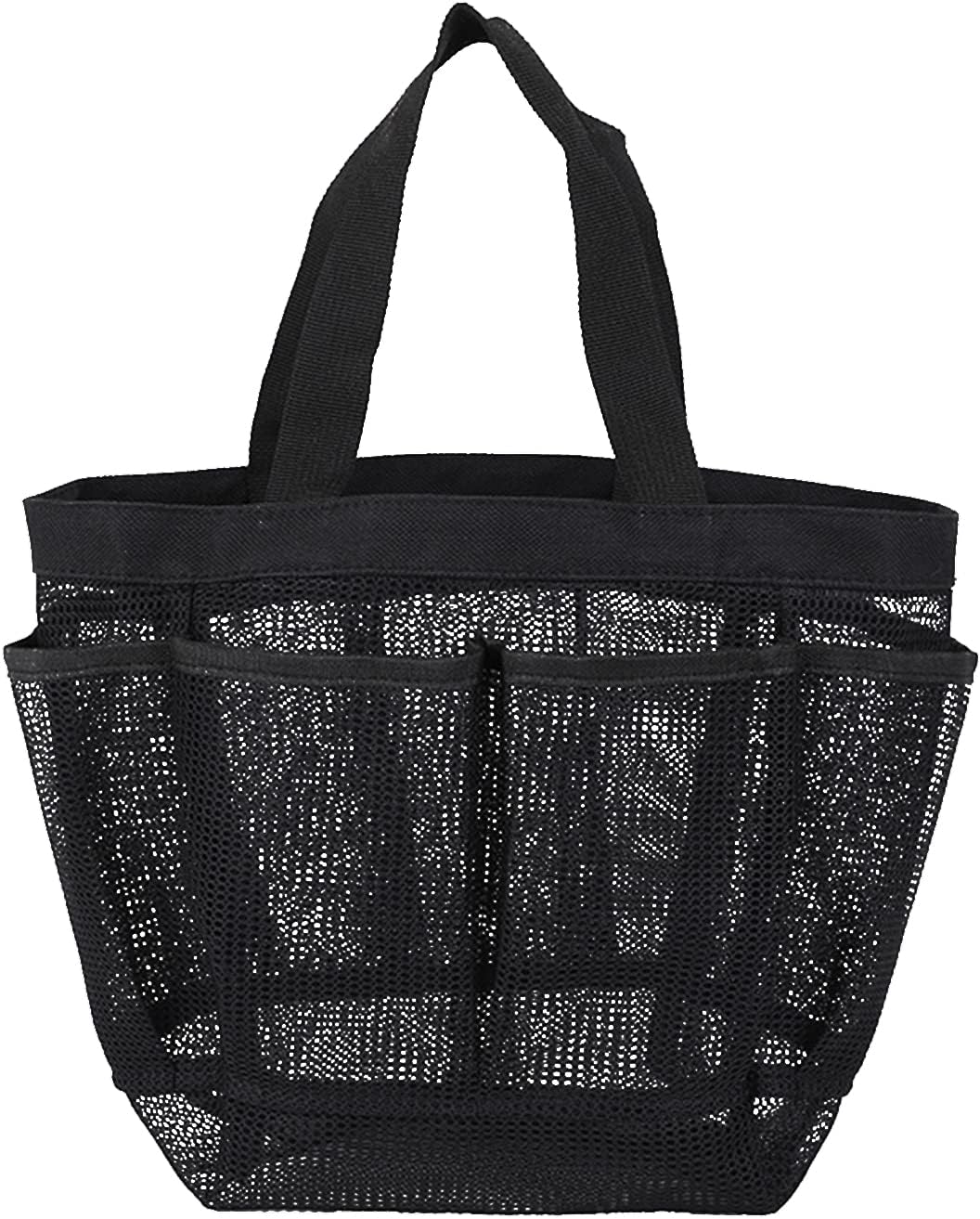Quick Dry Mesh Tote Bag with 7 Pockets, Hanging Bath Organizer for College Dorm, Gym, and Travel - Image 1