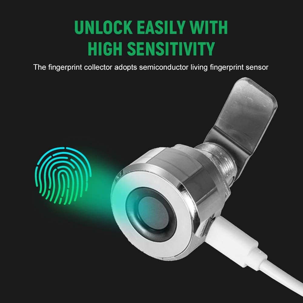 Compact Smart Fingerprint Lock T22 with Rechargeable Battery for Cabinets, Suitcases, Bikes, and More - Image 5