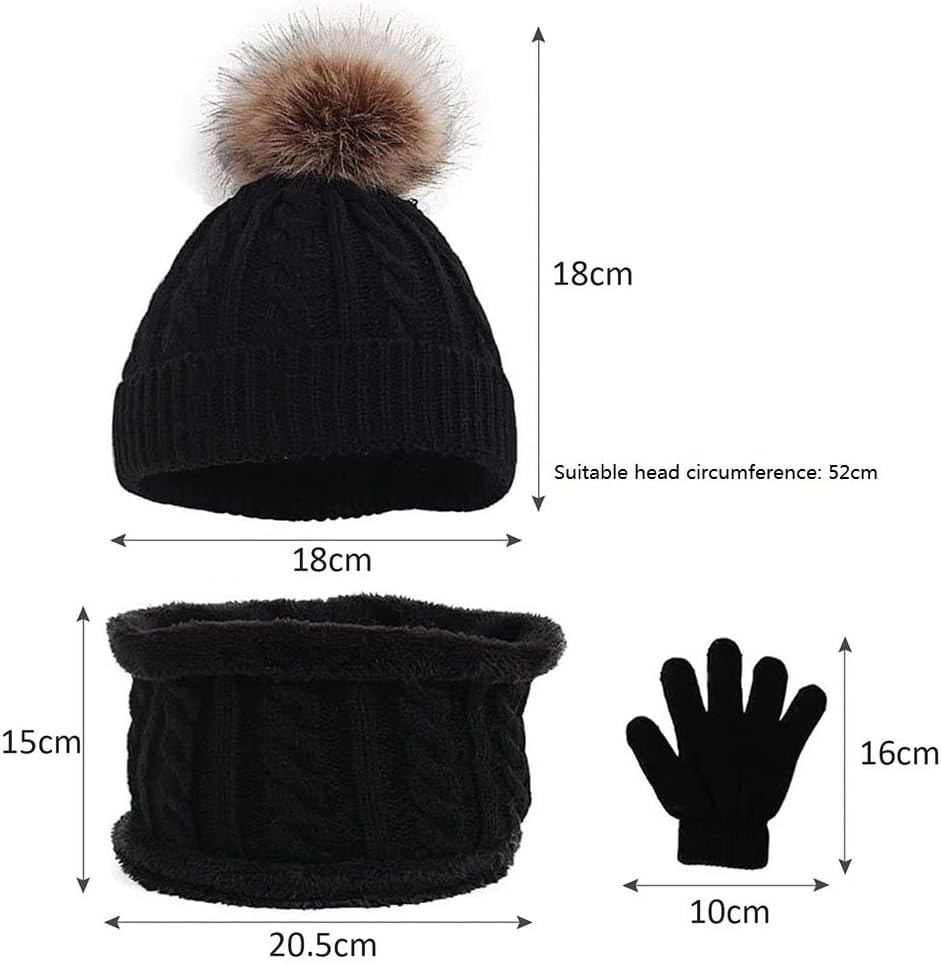 Soft Plush Winter Accessory with Hat, and Scarf in Multiple Colors - Image 2