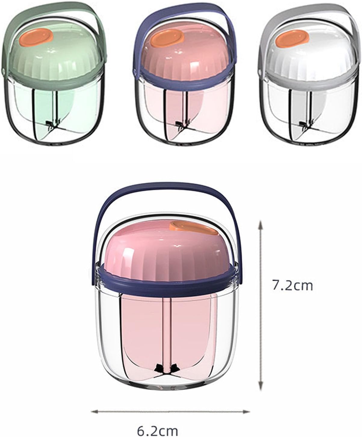 Portable Rotating Organizer Box - 7 Compartment PC Material for, Travel Storage, Design - Image 3