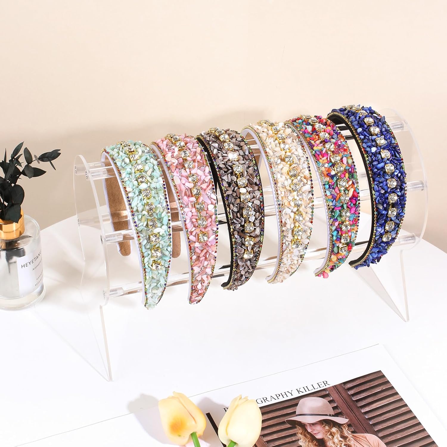 Headband Holder,Clear Jewelry Organizer for Teen Girl Women Gifts, The Perfect Headband Display Organizer - Image 2