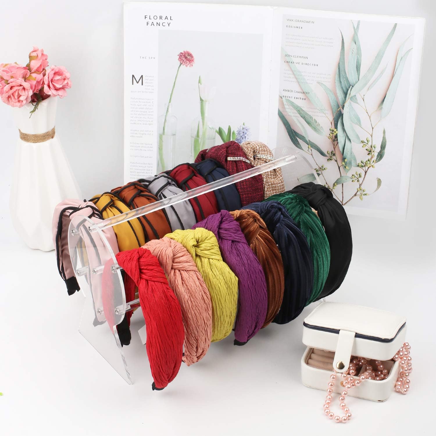 Headband Holder,Clear Jewelry Organizer for Teen Girl Women Gifts, The Perfect Headband Display Organizer - Image 8