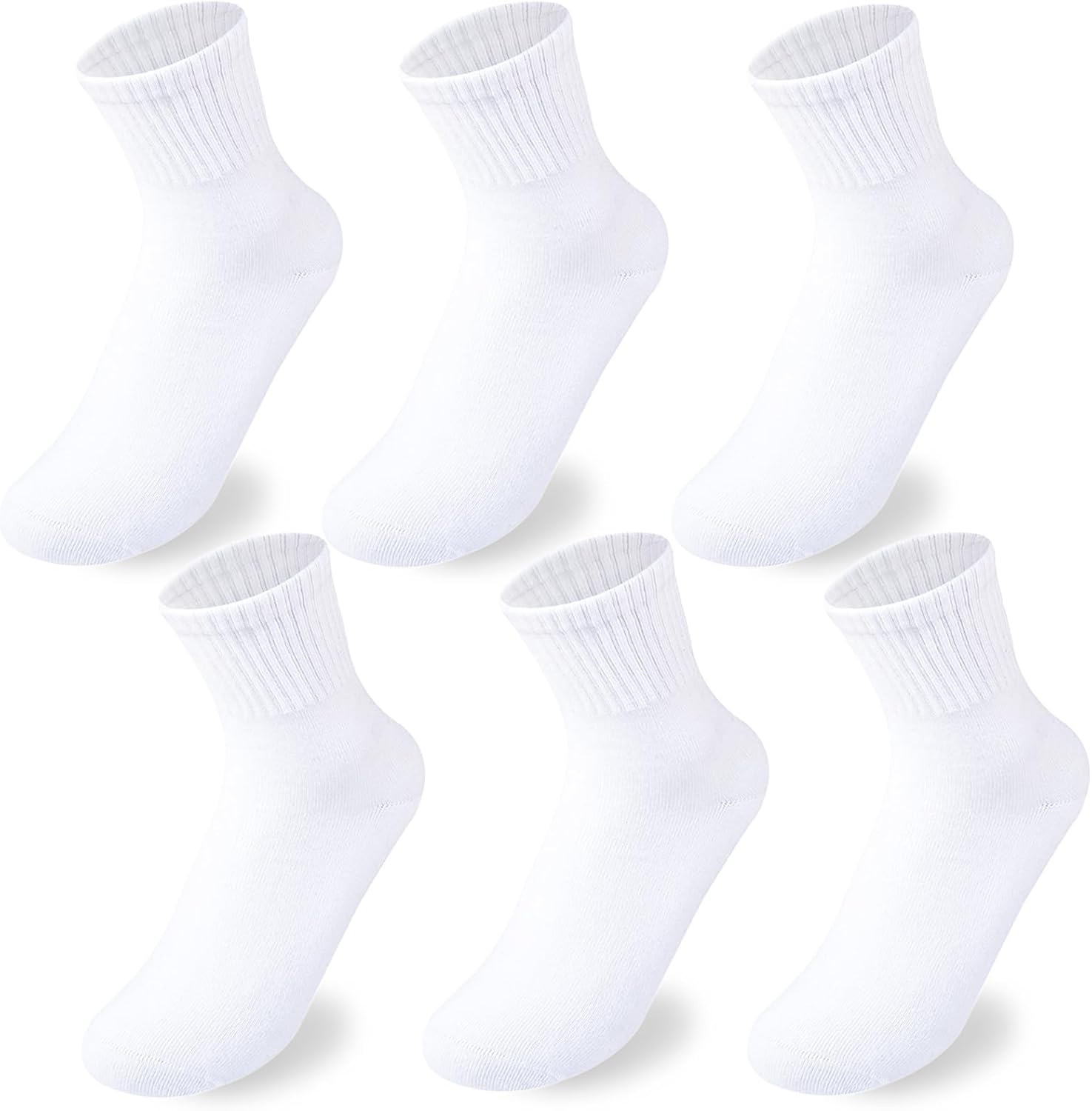 Boys Crew Socks Kids Seamless Cotton Socks Dress Socks Uniform Socks for Girls 4/8 Pairs - Image 1