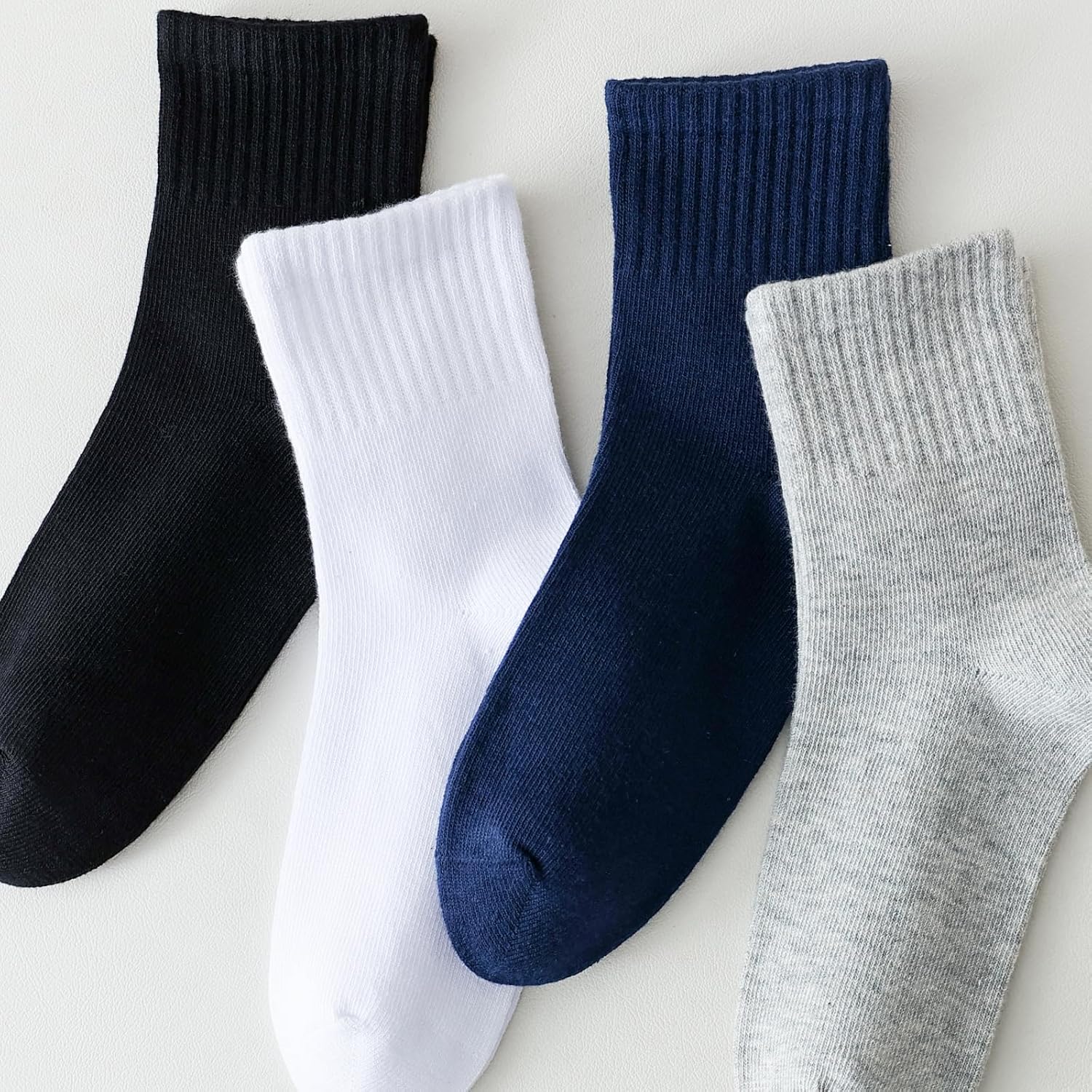 Boys Crew Socks Kids Seamless Cotton Socks Dress Socks Uniform Socks for Girls 4/8 Pairs - Image 6