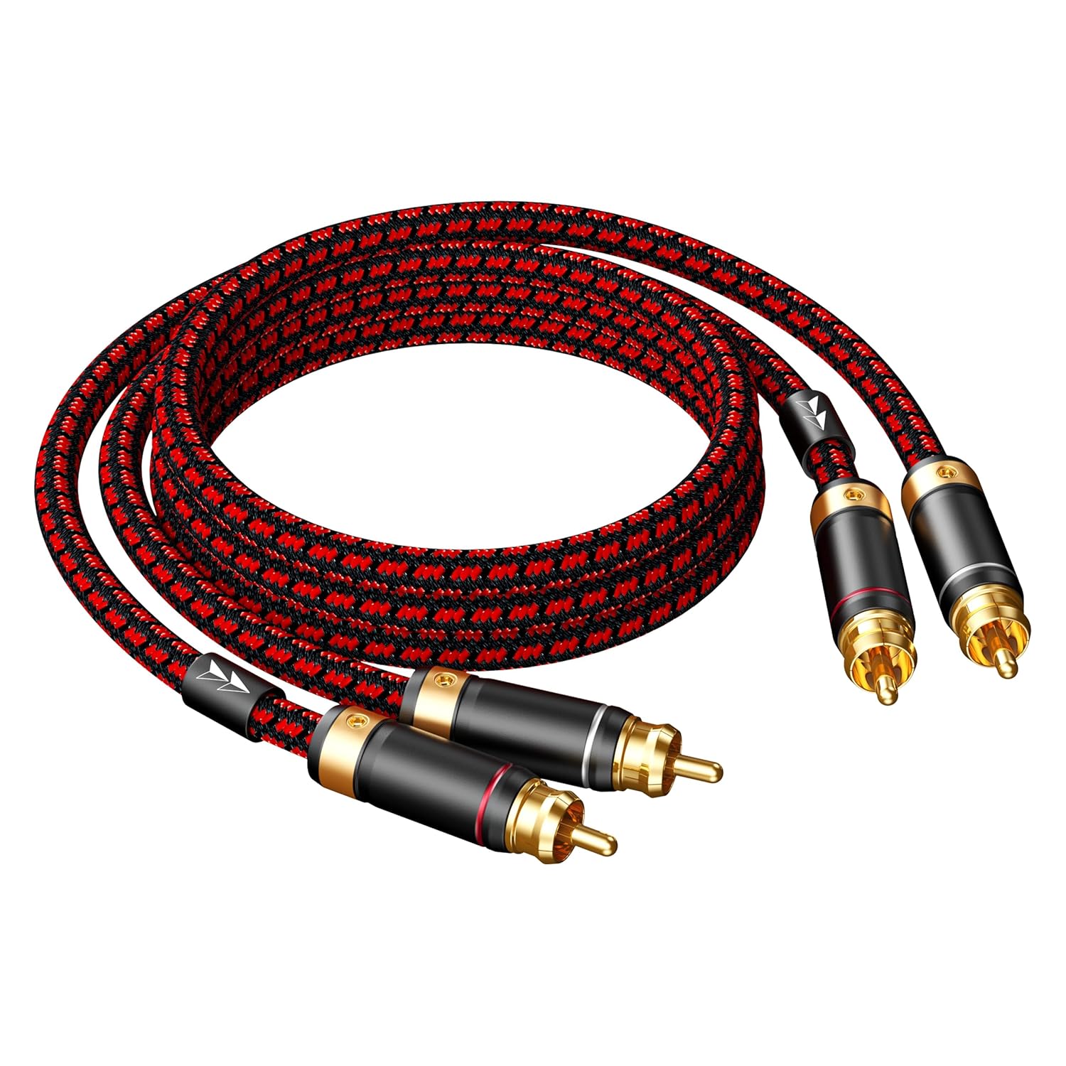 Auidophile 2RCA Male to 2RCA Male Stereo Audio Cable,Gold Plated | 4N Oxgen-Free Copper Core (6 Feet (2M)) - Image 2