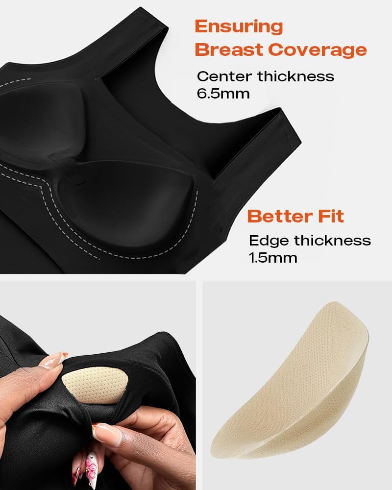 Womens U Neck Shapewear Built-in Bra Tank High Strechy Sleeveless Slim Fit Tops Camisole Workout Tops - Image 4