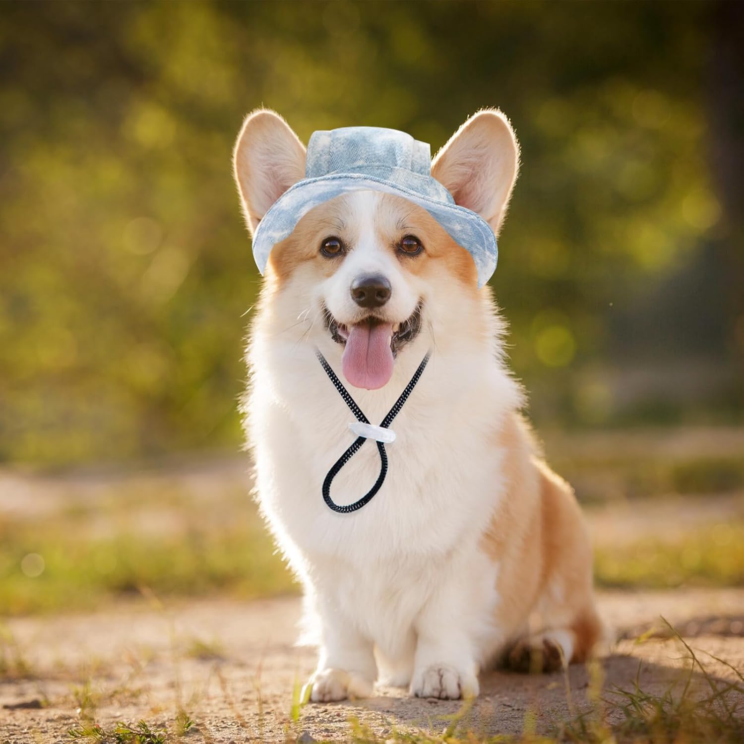 Baseball Cap for Dogs - Visor Sun Protection Hat With Ear Holes, Adjustable Outdoor Sport Hat With Round Brim for Puppy, Small Medium Dogs, Cats (Large) - Image 7