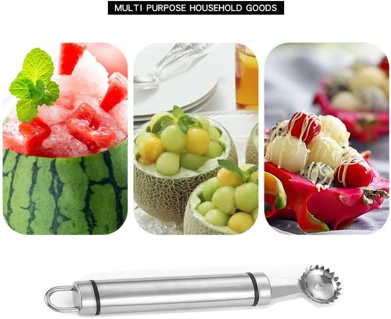 2 Pcs Stainless Steel Strawberry Huller and Tomato Stem Corer Tool, Tomato Stem Corer Tool,Stainless Steel Strawberry Huller Corer Vegetable and Corer Practical Kitchen Tool Fruit (2) - Image 4