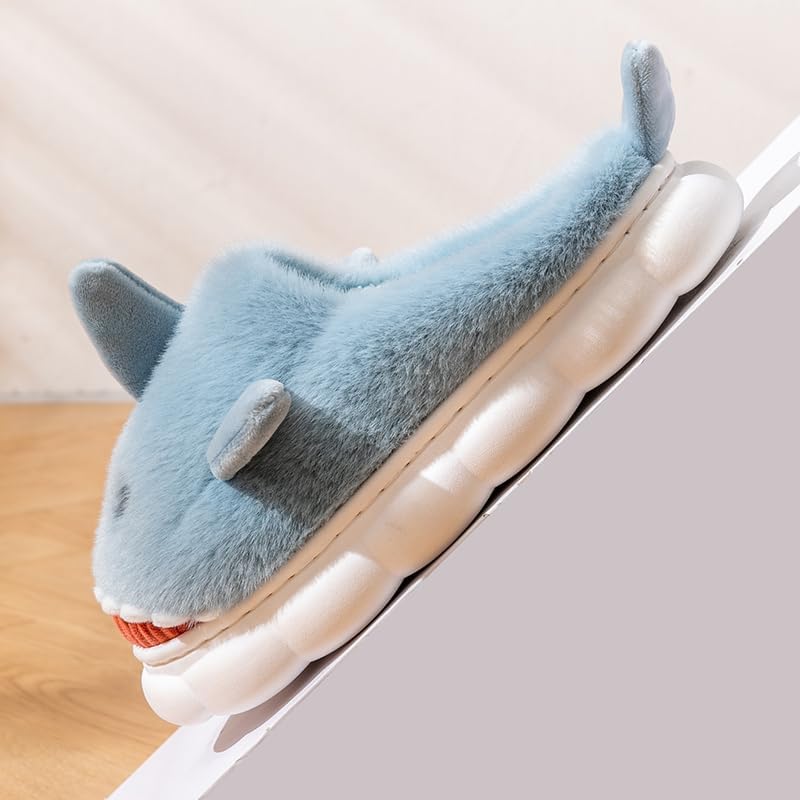 Cartoon Fuzzy Slippers Animal Shape Plush Slippers Thick Sole Soft Winter Indoor Slippers for Women and Men - Image 6