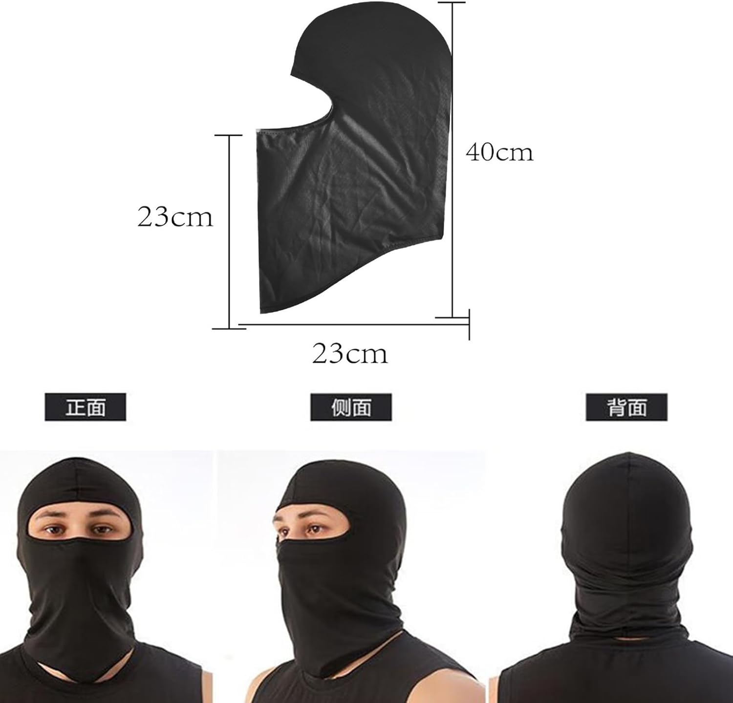 7PCS Bandana Face Mask, UV Protector Motorcycle Ski Scarf,Helmet Mask Balaclava Black Tactical Face Mask - Image 3