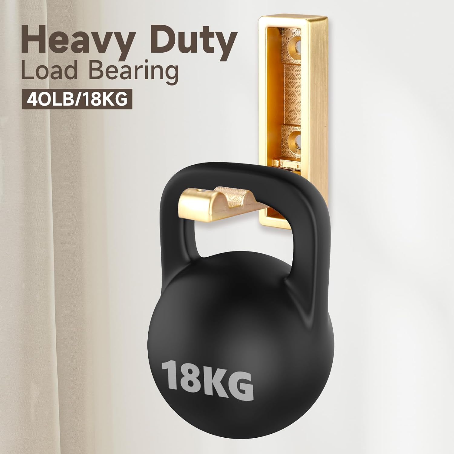 Folding Hooks 4 Pack Foldable Coat Hook Heavy Duty Wall Hooks for Hanging Coats, Towel, Hat, Backpacks (Gold) - Image 5
