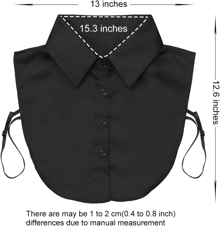 Fake Collar Detachable Dickey Collar Blouse Half Shirts Peter Pan Faux False Collar for Women & Girls Favors - Image 3
