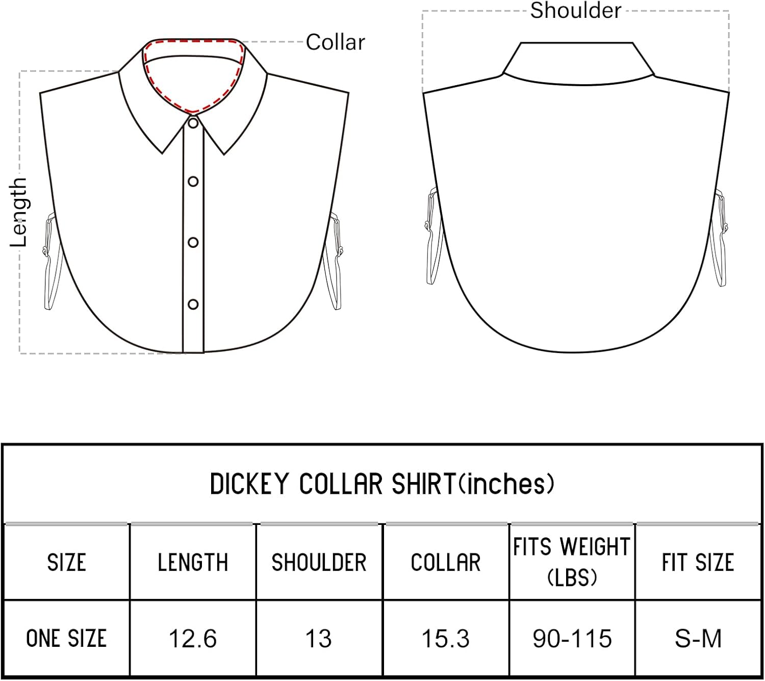 Fake Collar Detachable Dickey Collar Blouse Half Shirts Peter Pan Faux False Collar for Women & Girls Favors - Image 4