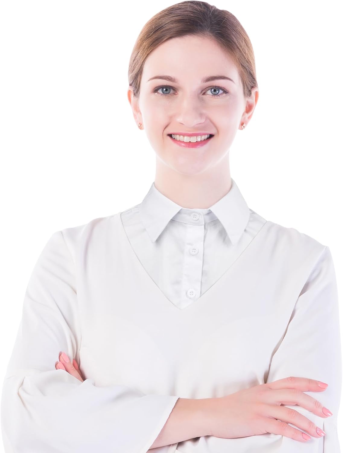 Fake Collar Detachable Dickey Collar Blouse Half Shirts Peter Pan Faux False Collar for Women & Girls Favors - Image 8