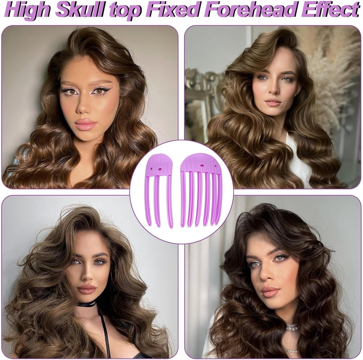 2 Pcs Wind Shaping Styling Comb for Fluffy Bangs,No-Trace Hair Root Lifting Hair Volume Clip,Easy High Crown Volume Tool,Quick Hair Styling Tools Volumizing Hair Clips for All Hair Types (Rose Red) - Image 7