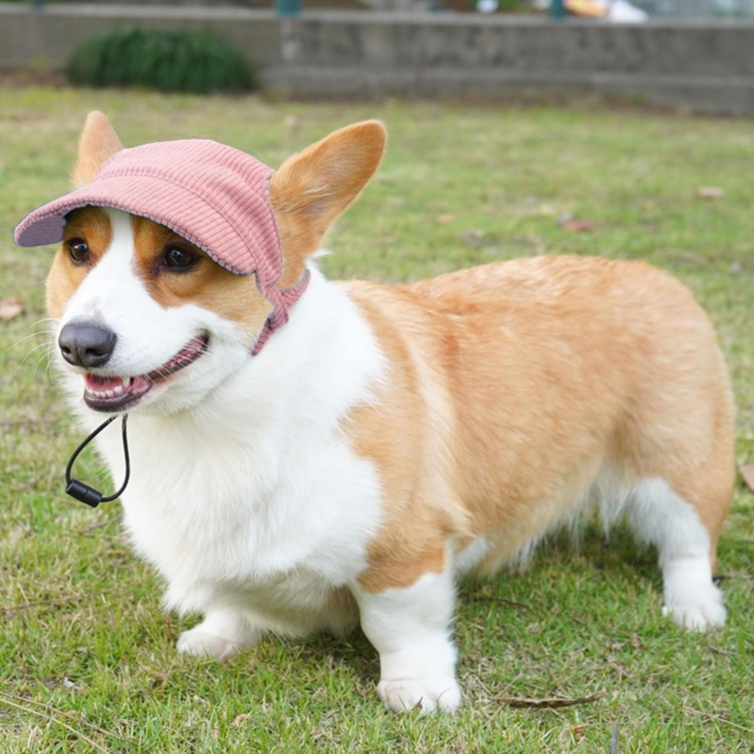 Dog Baseball Cap, Dog Cat Summer Beach Visor Hat with Ear Holes, Adjustable Puppy Sunbonnet Headdress (Pink, Large) - Image 5