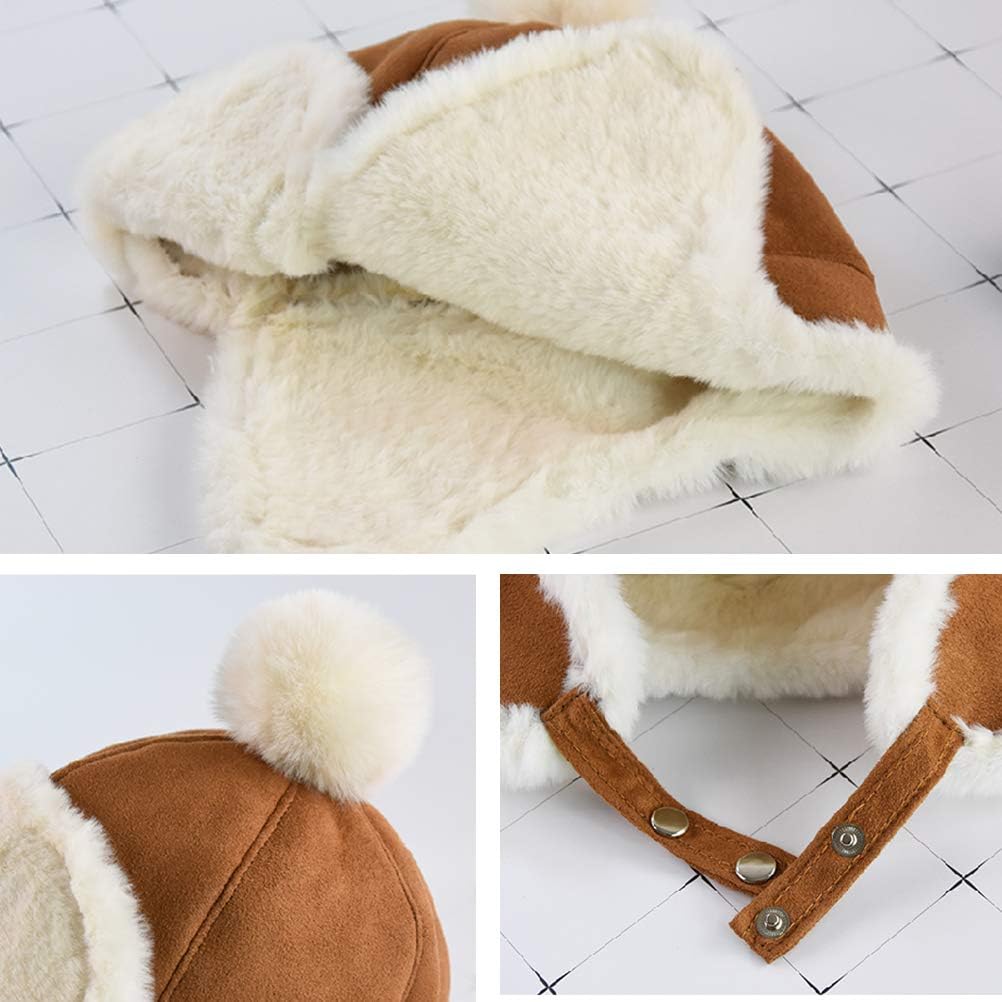 Baby Boys Hat Winter Fleece Cap for Toddlers Newborns 6 Months-2 Years Old - Image 4