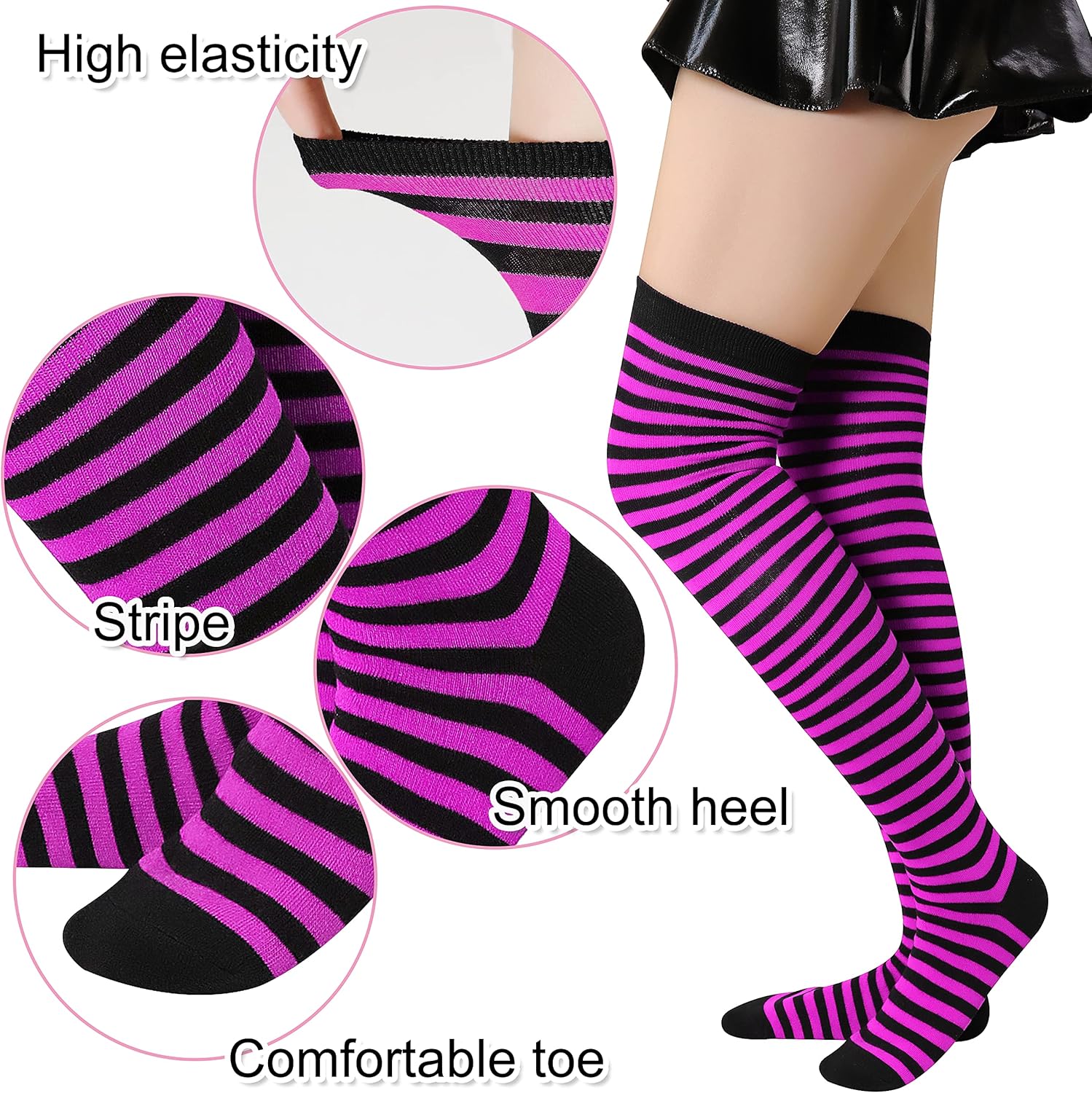 Punk Gothic Rock Long Arm Warmer Fingerless Gloves - Image 5