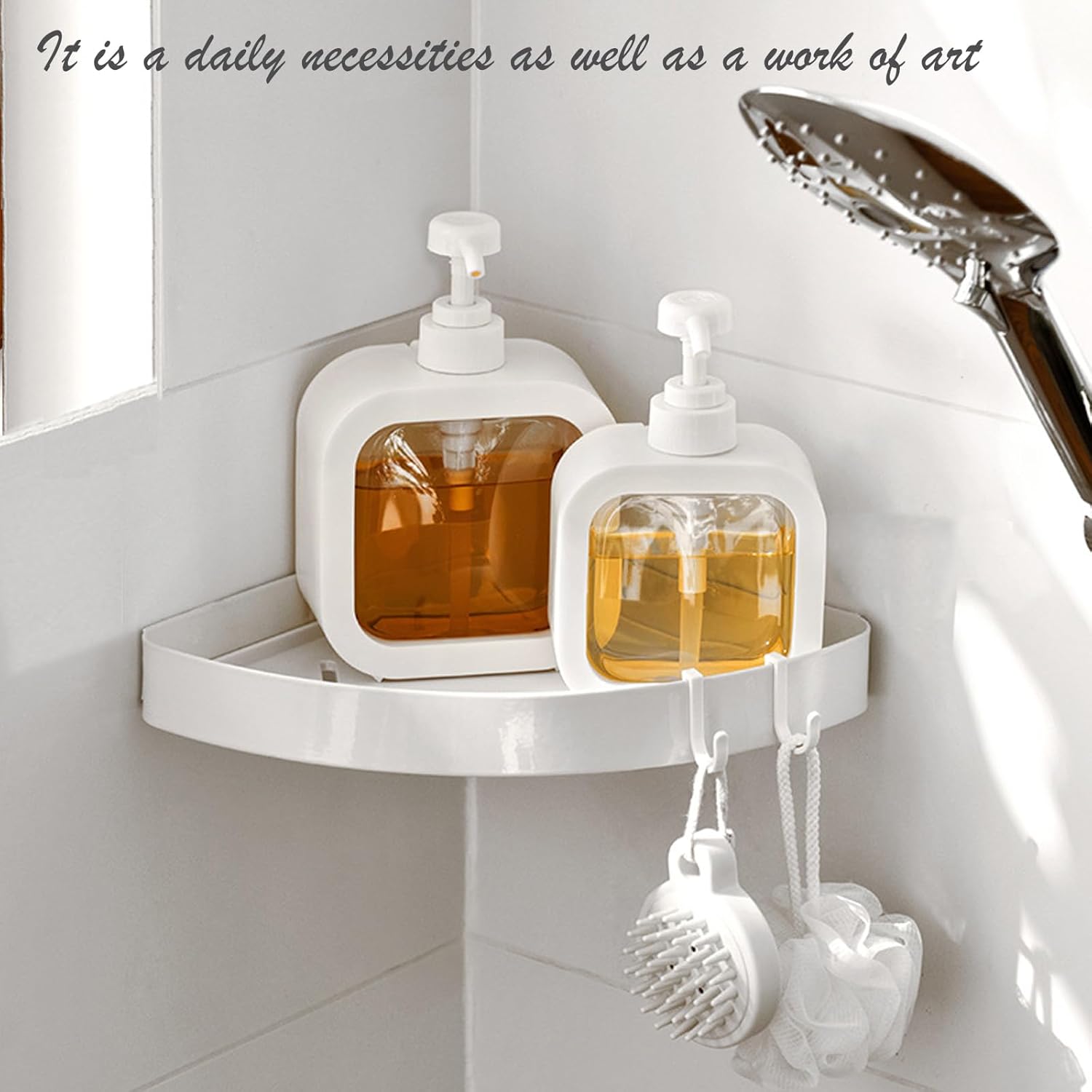 Soap Dispenser, 2 Pack 18Oz/500ml Liquid Soap Dispenser Stylish Hand Soap Dish Dispenser with Pump and 12Pcs Waterproof Labels for Bathroom,Kitchen Decor - Image 7
