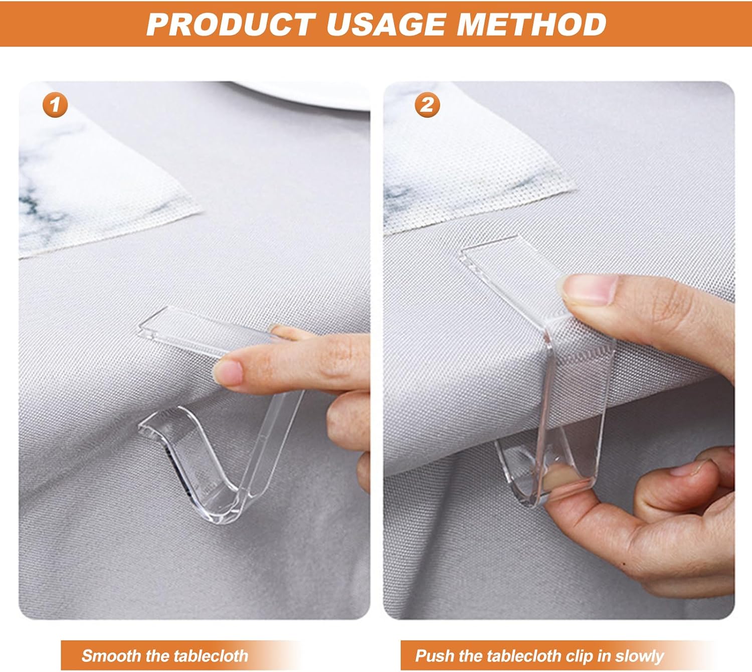 Picnic Table Cloth Clips Outdoor, 12 Pcs Plastic Tablecloth Clips Clear Table Cloth Holder Cover Clip for Tablecloth Indoor Home - Image 4