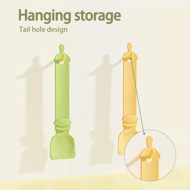 2 Pcs Cat Strip Feeders, Cute Head Shape Squeeze Spoon Multifunctional 2-in-1 Food Dispenser Treat Spoon for Wet Food Pet Supplies - Image 4