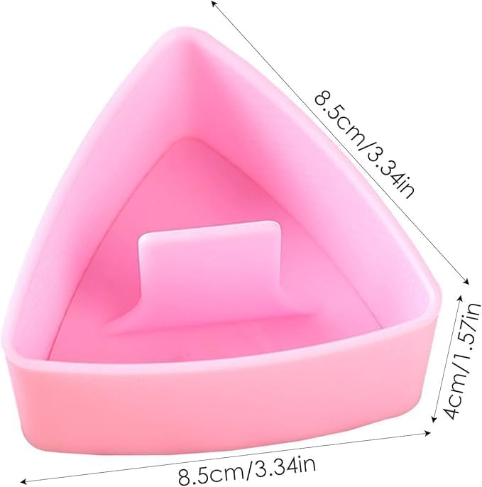 3Pcs Onigiri Triangle Rice Ball Maker, Plastic Triangle Rice Ball Mold Musubi Maker Press, Non Stick Making Machine Sushi Press, Sushi Press Mold with Triangular Shape for Home DIY - Image 2