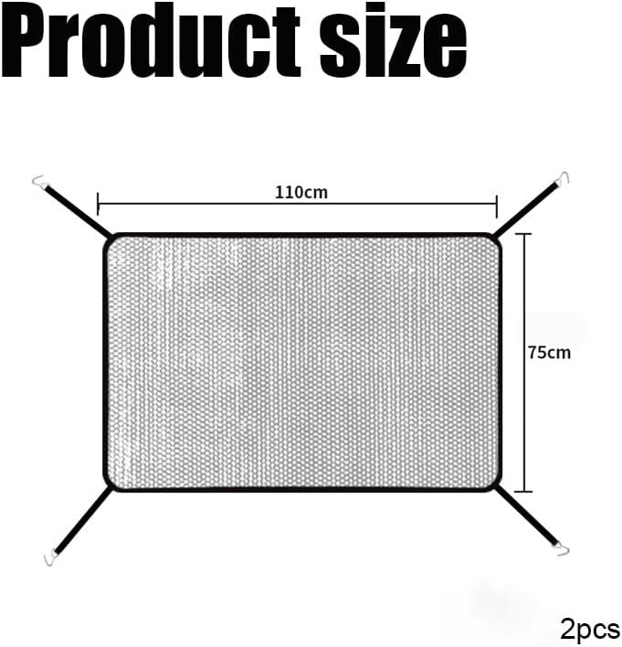 2Pcs Car Grill Net,Heavy-Duty Grille Mesh with Hooks, Universal Front Bumper Vent Insert for Pickup Trucks & Vehicles, Dustproof Air Intake Protection, Durable Car Accessories - Image 2