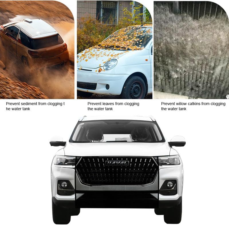2Pcs Car Grill Net,Heavy-Duty Grille Mesh with Hooks, Universal Front Bumper Vent Insert for Pickup Trucks & Vehicles, Dustproof Air Intake Protection, Durable Car Accessories - Image 4