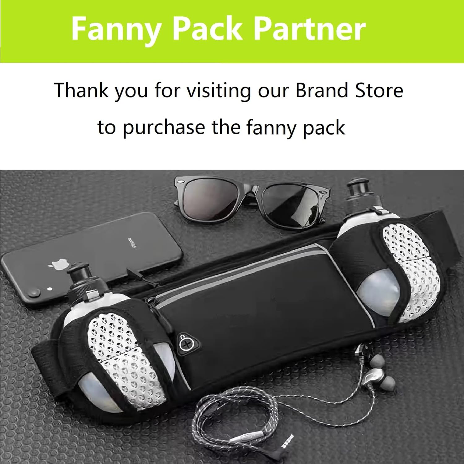 2x10oz BPA-Free Water Bottles for the Running Hydration Belt, Fuel Belts Replacement Bottle Set for Marathon Walking Hiking Cycling Trail Skiing（2 Pack） - Image 4