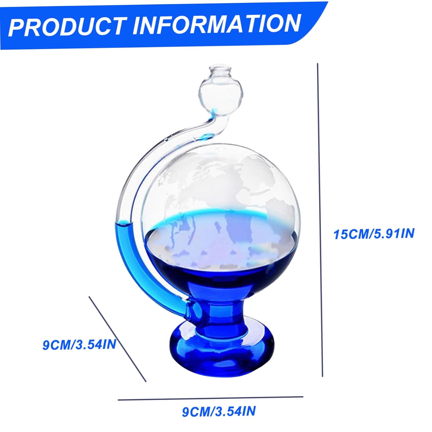 Storm Glass Weather Predictor, Visual Barometric Pressure Gauge, Portable Glass Barometers for The Home Office Desktop Decor Gifts - Image 6