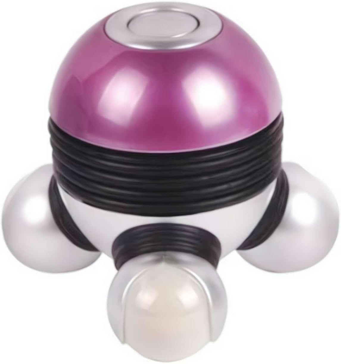 Mini Handheld Massager - Powerful Massage Vibrations for Muscle Relief & Relaxation, Portable Vibrating Body Massager with LED Light for Hand Head Neck Back Legs Arms Pain Release (Purple) - Image 1