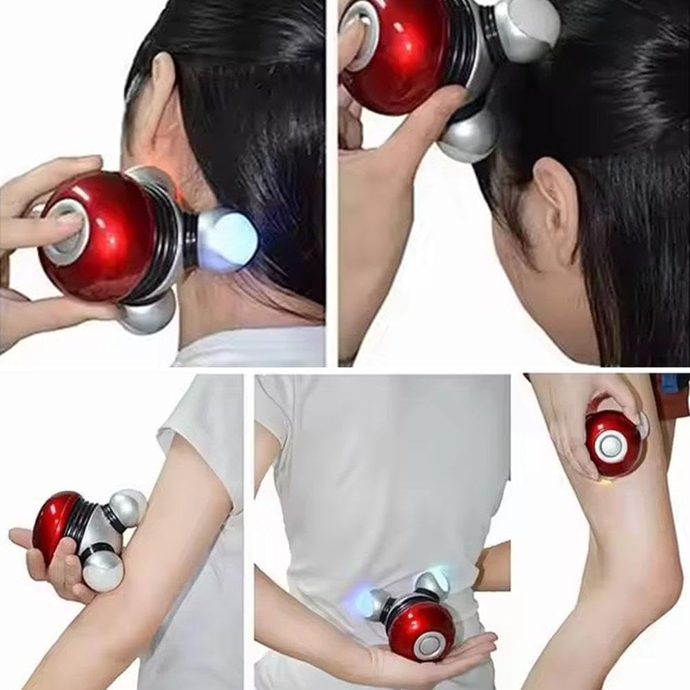 Mini Handheld Massager - Powerful Massage Vibrations for Muscle Relief & Relaxation, Portable Vibrating Body Massager with LED Light for Hand Head Neck Back Legs Arms Pain Release (Purple) - Image 7