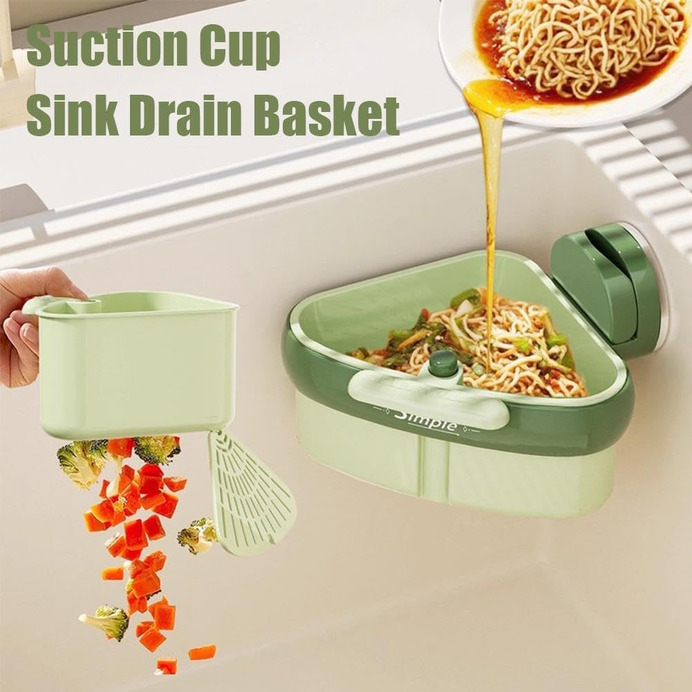 Sink Strainer Basket, 2025 New Faucet Hanging Strainer, Self-Cleaning Kitchen Sinks Food Waste Catcher for Dishwashing, RV, Small Spaces (2PCS) - Image 2
