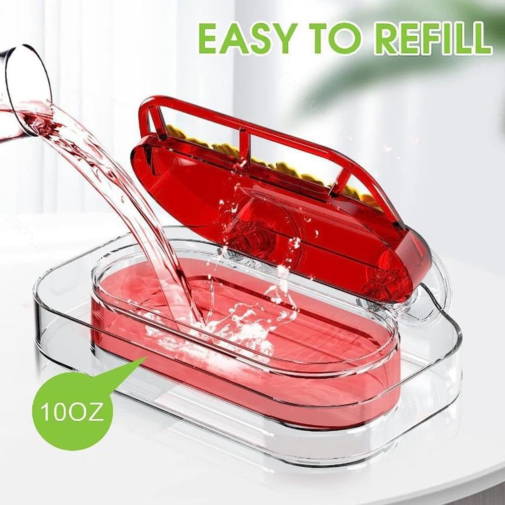 Window Hummingbird Feeders - Hanging Hummingbird Feeder with Suction Cup, Tabletop Humming Bird Feeder Bird Water Station Trays, Easy to Clean and Refill Plastic Humming Bird Feeder (Yellow) - Image 3