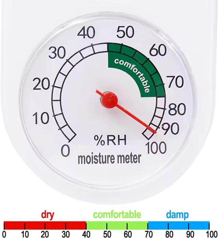 Indoor Outdoor Thermometer Wall Thermometer,Thermometer Hygrometer Humidity Monitor Temperature Humidity Gauge Meter with Celsius/Fahrenheit (℃/℉) for Patio Garden(White) - Image 8