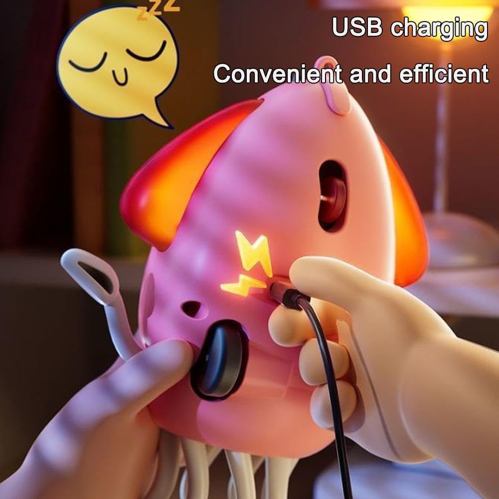 Magic Dancing Octopus Toy, Electric Dancing Octopus Baby Toy, Automatic Evasion Octopus Toy with Led Light and Music, Electronic Early Development Toys Birthday Gifts (Gray) - Image 5