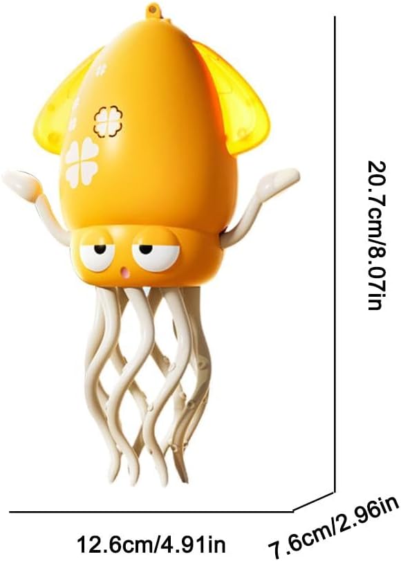 Magic Dancing Octopus Toy, Electric Dancing Octopus Baby Toy, Automatic Evasion Octopus Toy with Led Light and Music, Electronic Early Development Toys Birthday Gifts (Gray) - Image 6