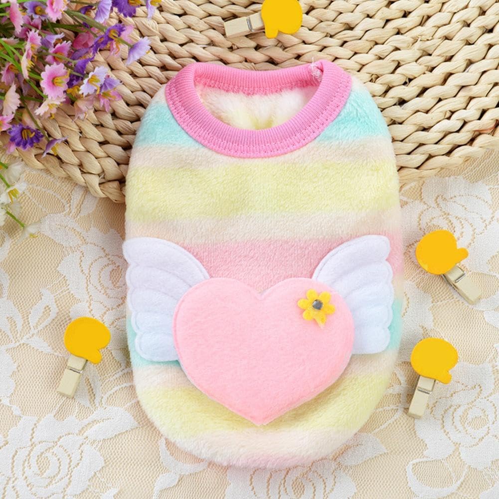 Dog Sweaters for Small Dogs Girl,Warm Soft Fleece Extra Small Dog Sweaters,Teacup Dog Clothes,Cute Sweater Pet Clothes for Kitten, Rabbits, Guinea Pig (C XXXS) - Image 5