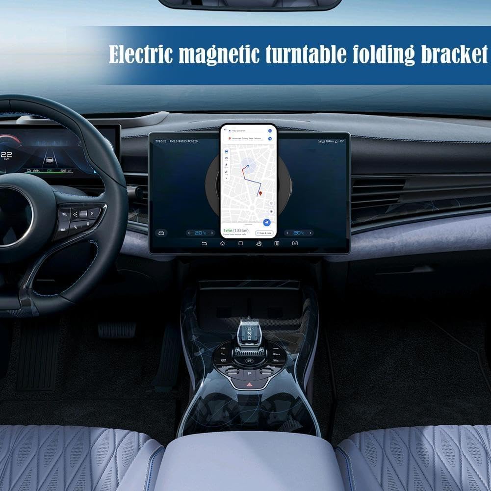 Vacuum Magnetic Suction Cup Phone Car Mount Folding Swivel Stand Rotation Electric Vacuum for MagSafe Stand Universal - Image 5